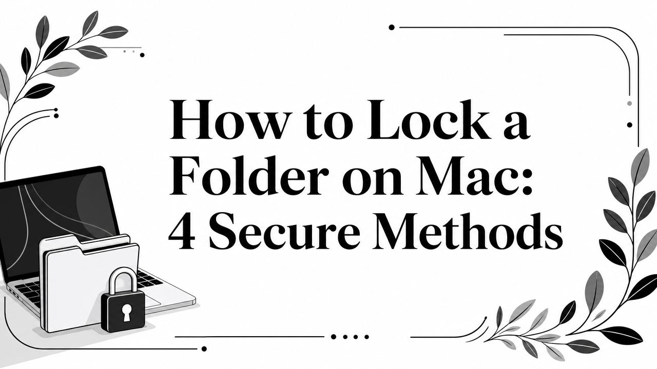 How to Lock a Folder on Mac: 4 Secure Methods